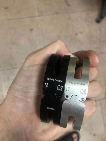 

tennis alyx men and women couple jewelry bracelet 9sm rollercoaster bracelets functional brace, Golden;silver