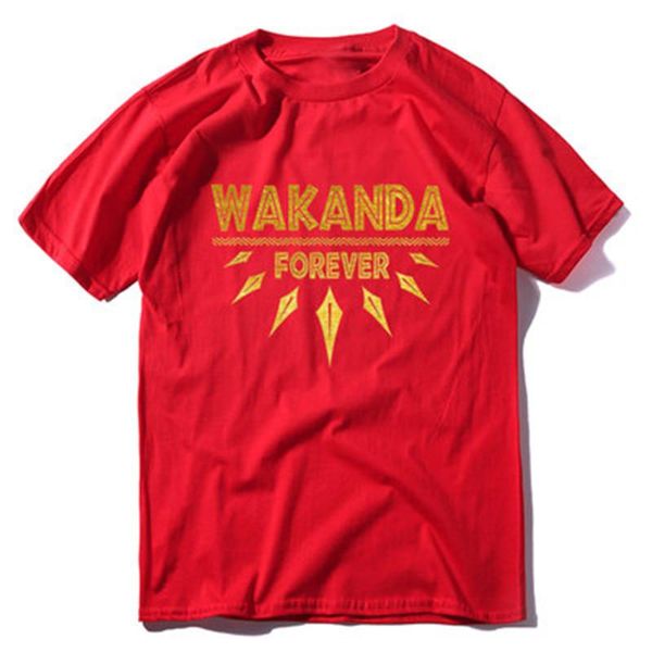 

panther wakanda man t-shirts fashion trend hero panther short sleeve tees designer male summer new letter pattern casual tshirt clothing, White;black