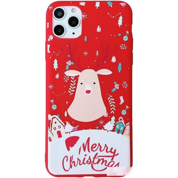 

red christmas phone case for iphone xr xs max soft tpu scratch proof cover for iphone 11 pro max 7 8 plus