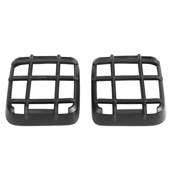 

black abs tail light lamp cover trim decor frame for wrangler jl 18-20