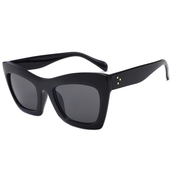 

square women sunglasses, White;black