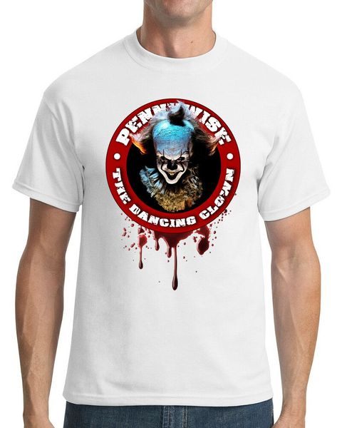 

pennywise: dancing clown (stephen king's it) horror novel/movie mens t shirt