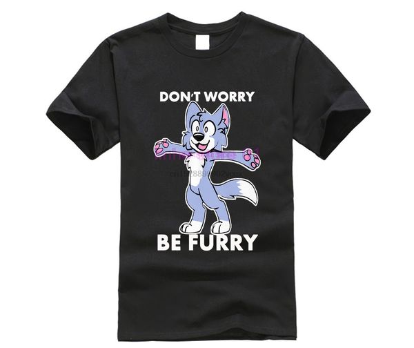 

furry fandom dont worry be - donpopular tagless tee t-shirt