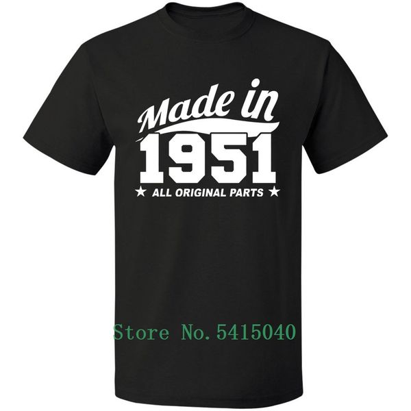 

made in 1951 t-shirt born 66th year birthday t-shirt o neck size s-5xl shirt plus size t shirt light