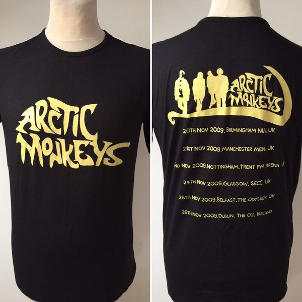 

arctic monkeys 2009 uk tour t shirt размер large slim fit