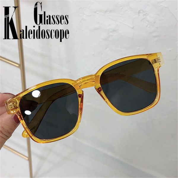 

sunglasses 2021 vintage square women men brand designer fashion coating mirror pink sun glasses uv400 shades for, White;black