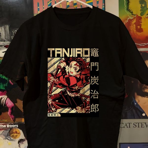 

tanjiro damon slayer t shirt kimetsu keine yaiba tanjiro nezuko japan anime manga kleidung