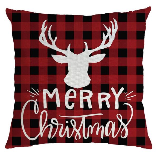 

merry christmas decorations for home garland 2020 noel navidad pillow cover pillowcases decorative sofa cushion cover 45x45cm