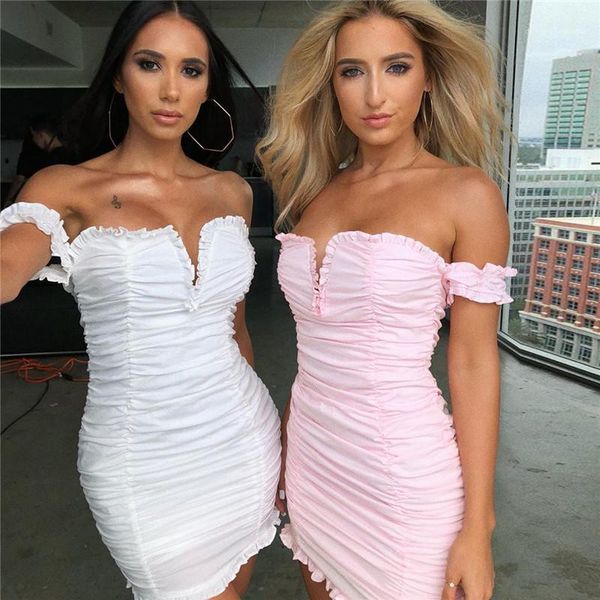 

women dresses strapless bodycon dresses solid color fashion sleeveless dresses women clothes ruffle designer pleated, Black;gray