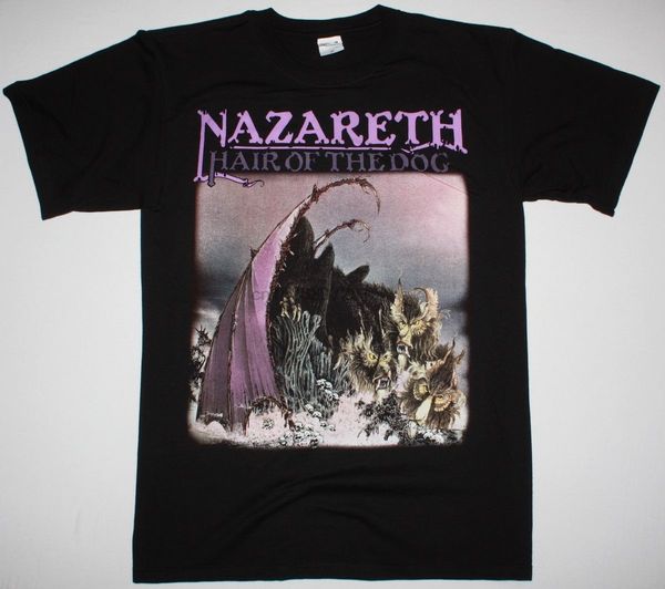 

nazareth hair of the dog hard rock deep purple uriah heep new black t-shirt o neck shirt plus size t shirt