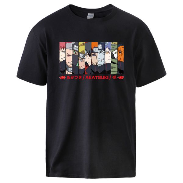 

fashion naruto sasuke kakashi t shirts mens short sleeve 2020 summer male cotton tshirts japan anime fashion sportswear tee