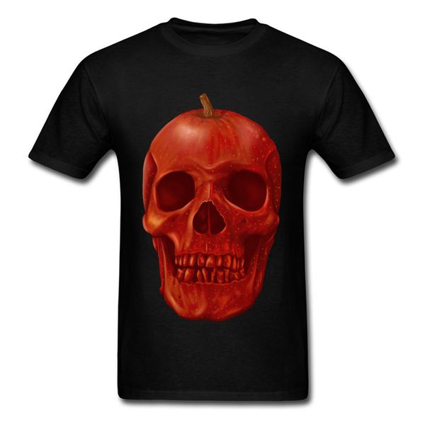 

2018 популярные мужчины футболка череп футболка запретный плод tshirts круглый воротник хлопок ткань молодежи топы тис лето осень одежда