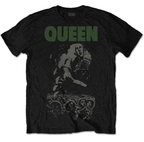 

queen news of the world 40th anniversary full cover t-shirt - neu und