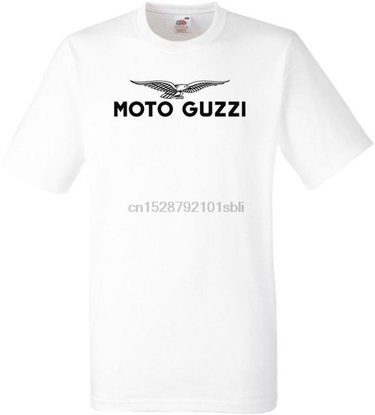 

moto guzzi logo t-shirt fruit of the loom polyester