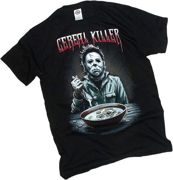 

halloween movie cereal killer michael myers t-shirt cotton t-shirt fashion t shirt tee chinese style plus size