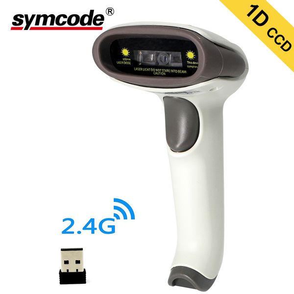 

ccd barcode scanner,symcode 1d ccd 2.4g wireless usb bar code reader with 100meters(330ft) wireless transfer distance