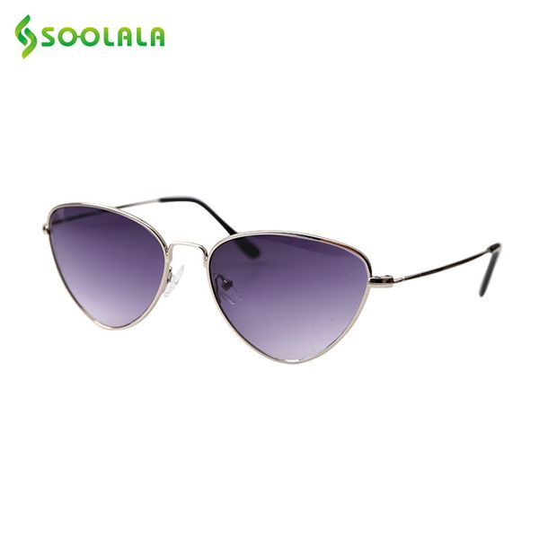 

sunglasses soolala cat eye reading glasses women alloy frame presbyopia farsighted +0.5 0.75 to 4.0, White;black