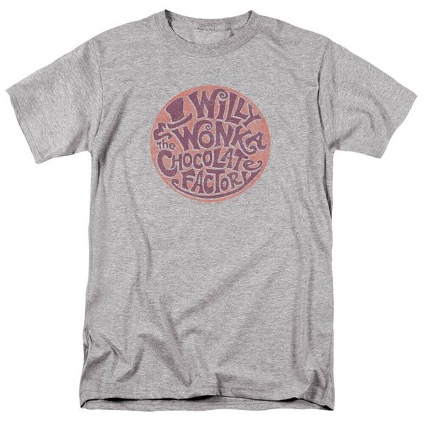 

willy wonka and the chocolate factory circle logo licensed t shirt gift funny tee shirt