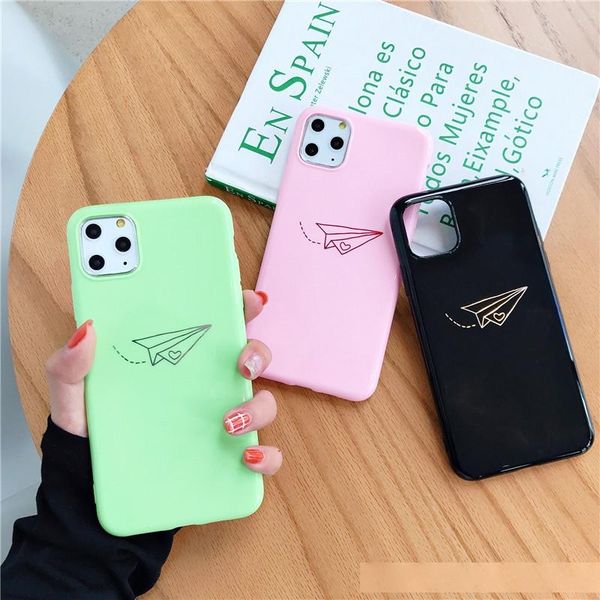 

funny travel map phone case for iphone 7 11 pro xs max xr x 8 6 6s plus cute airplane print soft silicone back cover fund wholesale cheap