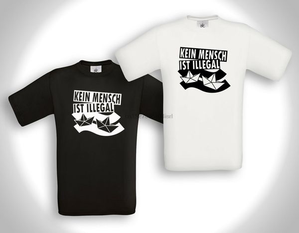 

no person is illegal (3) - t-shirt-punk hardcore antifa refugees welcome(2