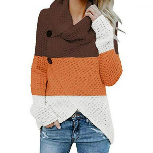 

turtle neck ladies clothes striped print female color matching sweaters fashion womens designer sweaters long sleeve, White;black