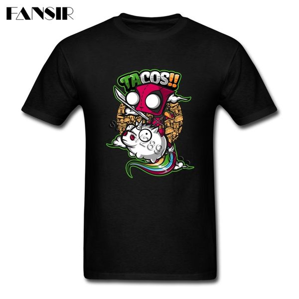 

geek tee shirts men male custom cotton short sleeve deadpool unicorn summer tees men t shirt