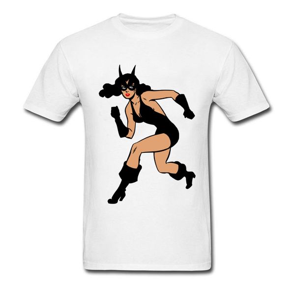 

black cat comics t-shirt women printed on t shirt pin up men's anti-pilling graphic tee shirts