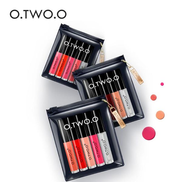 

lip gloss o.two.o 5pcs set velvet liquid lipstick professional makeup matte kit long lasting cosmetics maquiagem sl