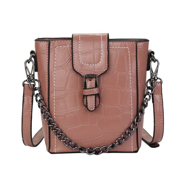 

fashion chain bucket bag simple shoulder messenger bag women's handbag