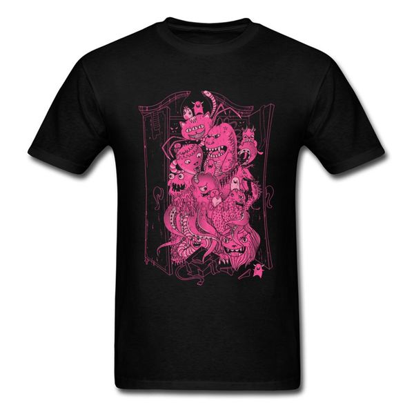 

custom men t shirts monsters closet come in pink tshirt family halloween sleeves o-neck pure cotton tees street t-shirts