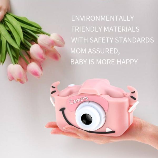 

hiperdeal kid mini cartoon camera 2 inch rechargeable digital child camcorder for outdoor jy19