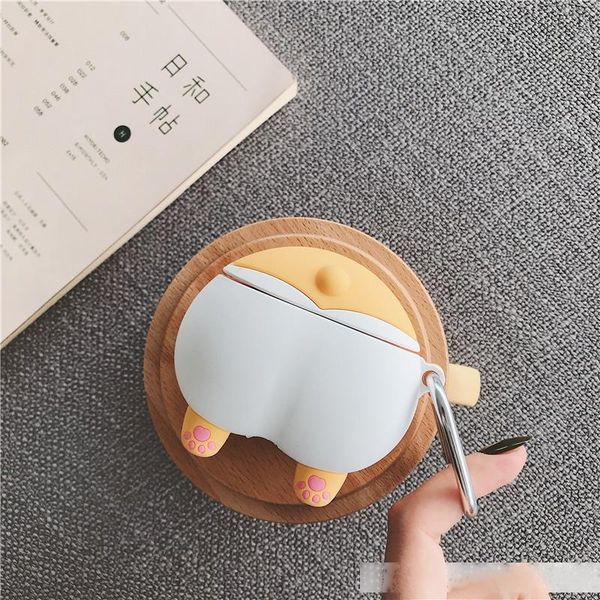 

for airpods pro case 3d cute corgi dog doraemon protective silicone case for apple airpods 2 charging box cover