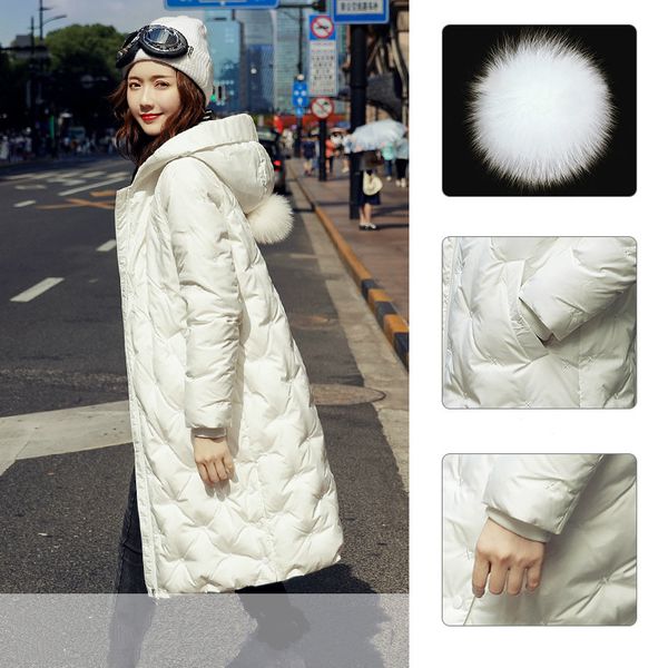 

women's down & parkas jacket korean coat female winter woman hooded warm coats and jackets fashion 2021 mujer chaqueta pph1649, Black
