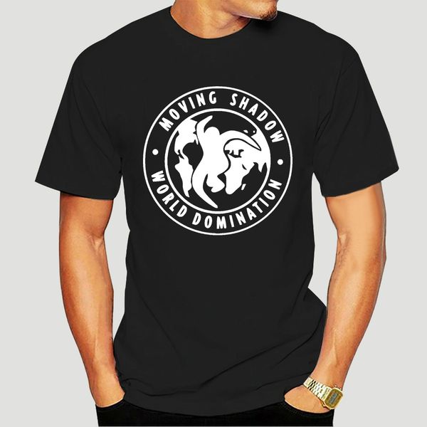 

moving shadow record label t shirt rob playford drum domination cotton short sleeve t shirt-1384a