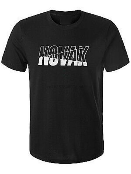 

novak djokovic novak - black t-shirt plus size clothing tee shirt