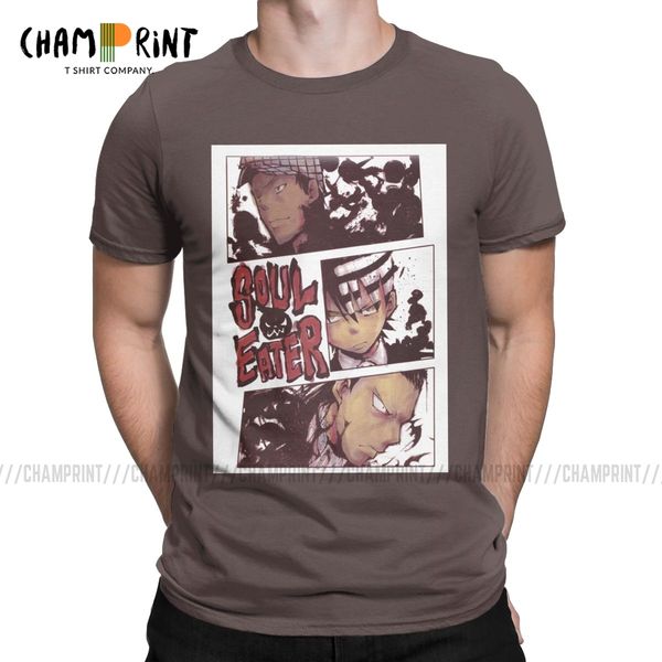

men's soul eater maka death kid anime t shirt cotton leisure short sleeve round collar tees party t-shirts