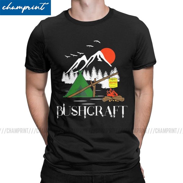 

bushcraft t-shirts men camping mountain travel wild survival funny cotton tees round neck short sleeve t shirts printing clothes