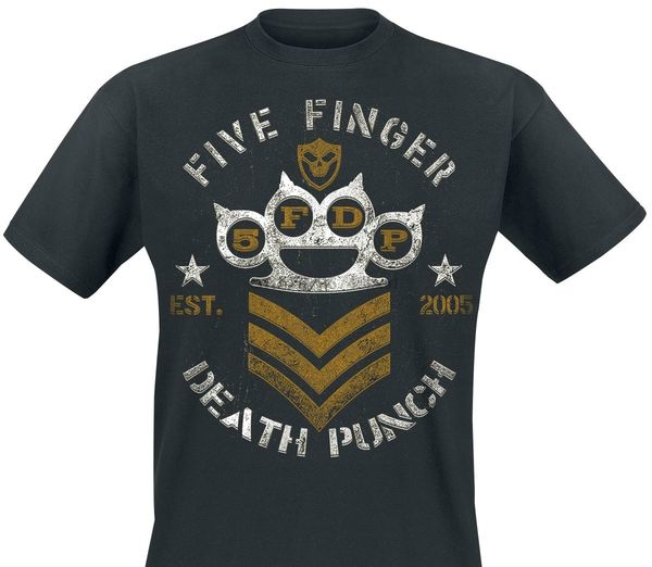 

мужчины футболка brass knuckles chevron five finger death punch смешной тенниска новинка тенниска женщины