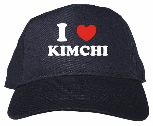 

печать i heart любовь кимчи взрослых бейсбол hat cap регулируемая