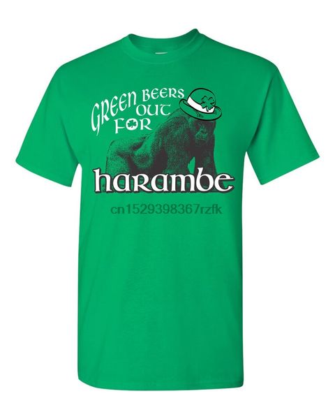 

green бирс out для harambe святого патрика день святого пат мужская футболка 1586