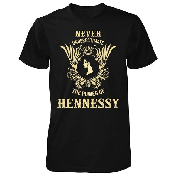 

awesod never underestimate the power of hennessy cool gift - tshirt