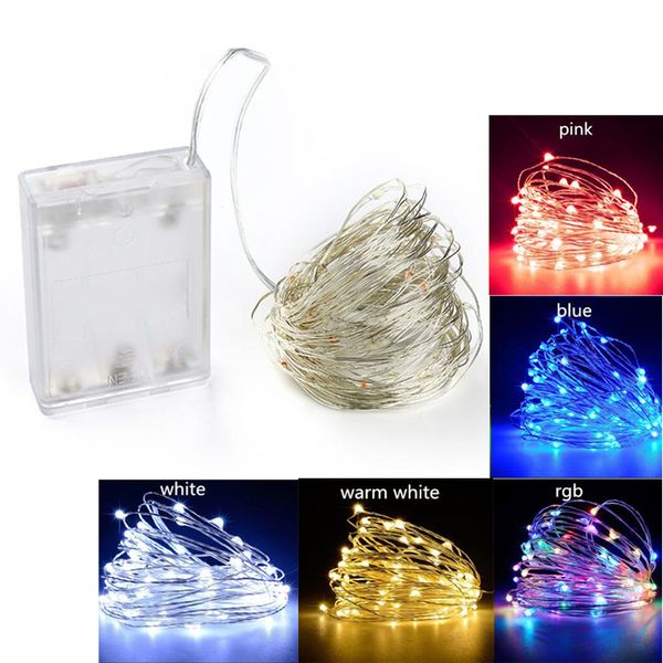 

led string lights 2m 5m 10m garland home christmas wedding party decoration powered by 5v battery fairy light