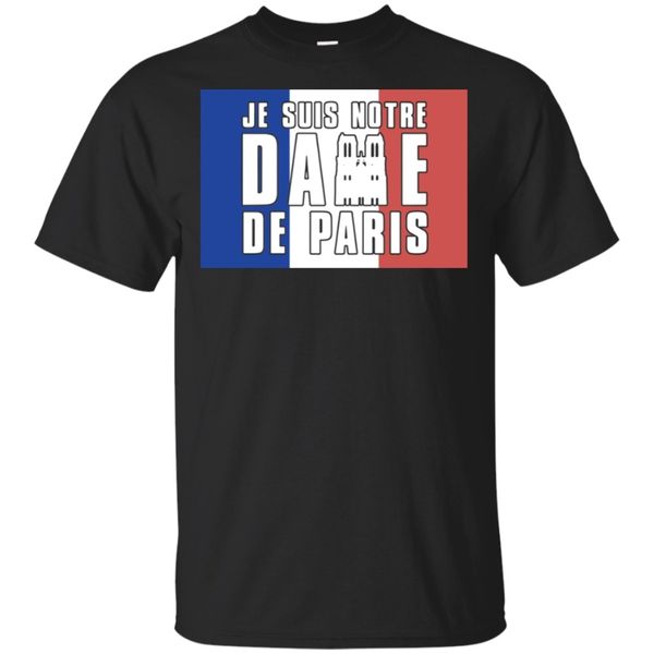 

je suis notre dame de paris shirt t shirt new 2019 hip hop men and men brand clothing cross fit fashion tees short sleeve shirts