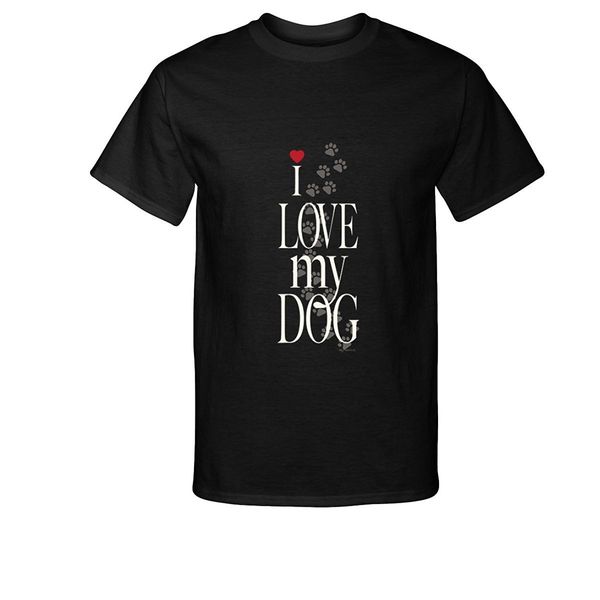 

2019 new fashion tee shirt casual love my dog t-shirt