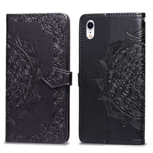 

for redmi 6a 6 pro imprint flower wallet leather cases for iphone xr xs max slot lace cover
