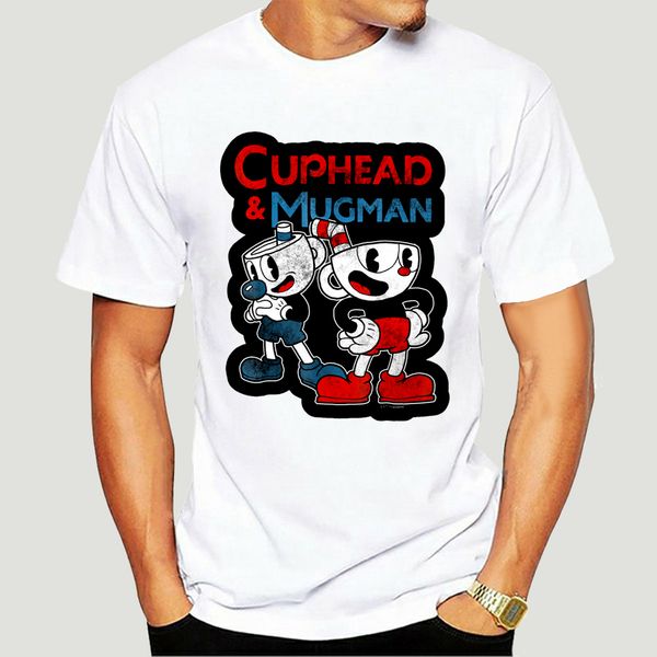 

cuphead retro friend mugman mens graphic t shirt custom printed 100% cotton t-shirts harajuku summer 2018-3005d