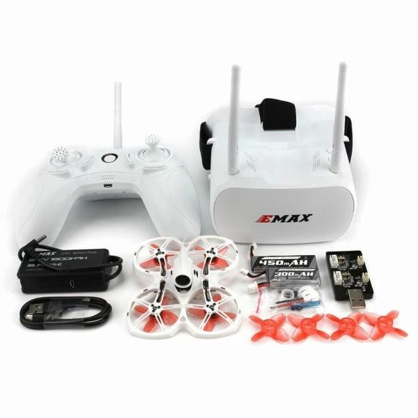 

emax tinyhawk ii 75mm 1-2s whoop fpv racing drone bnf frsky d8 runcam nano2 cam 25/100/200mw vtx 5a blheli_s esc