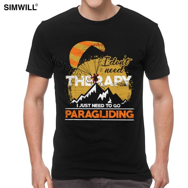 

paragliding skydive t shirt novelty design cotton t-shirt men short sleeves summer tshirt paraglider sport gift hobby tee shirt