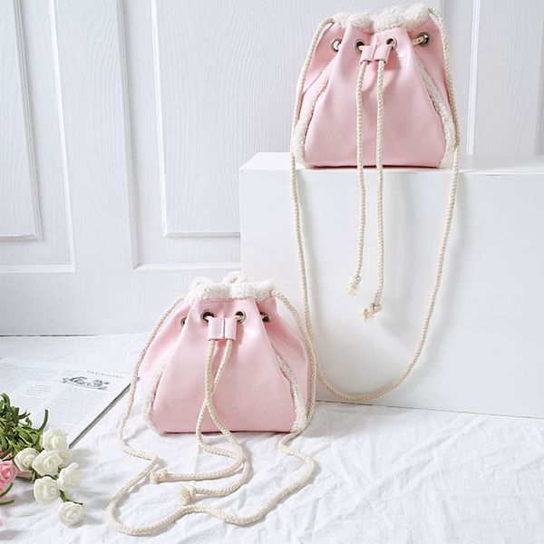 

2020 new pu bucket bag cute cartoon shoulder shoulder bag women's bags