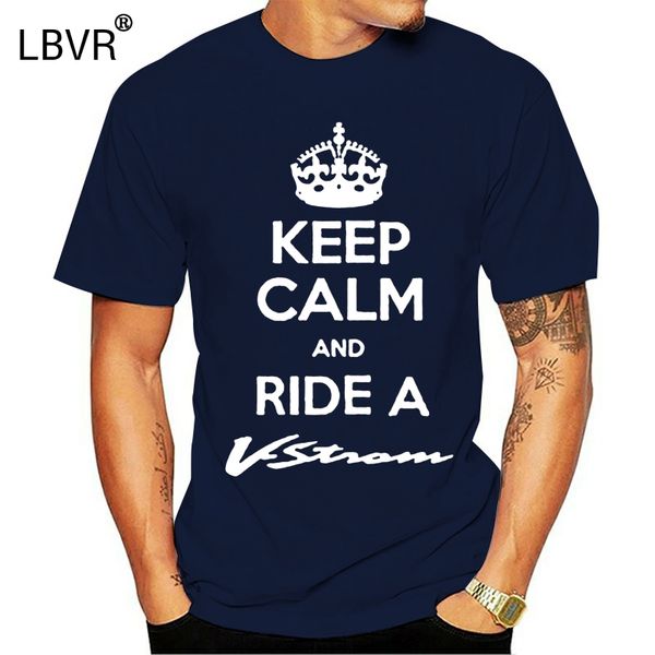 

men brand clothing male selling t shirt keep calm and ride v strom t-shirt dl 650 1000 shirt biker tee shirt